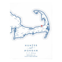 Ocean Edge Resort Hochzeit Navy Gästebuch Poster