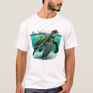 🌊 Ocean Explorer Sea Turtle 🐢 T-Shirt