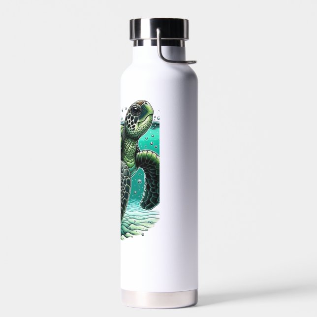 🌊 Ocean Explorer Sea Turtle 🐢 Trinkflasche (Links)