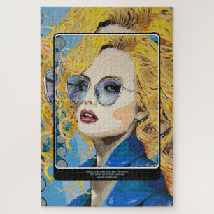"Ocean Eyes" Gemälde auf einem Puzzle