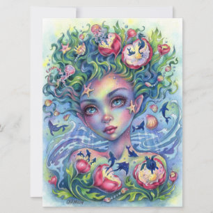 Ocean Eyes Mermaid Fantasy Girl See Art Cards