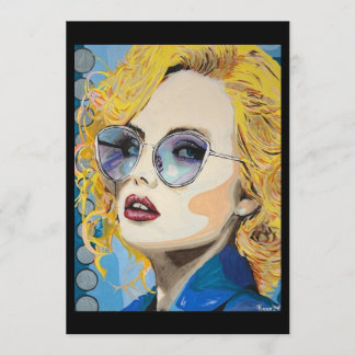 ‘ocean eyes’ Painting on a Small-Scale Print  Einladung