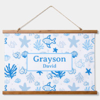 Ocean Fish Individuelle Name Kinderzimmer Boys Roo