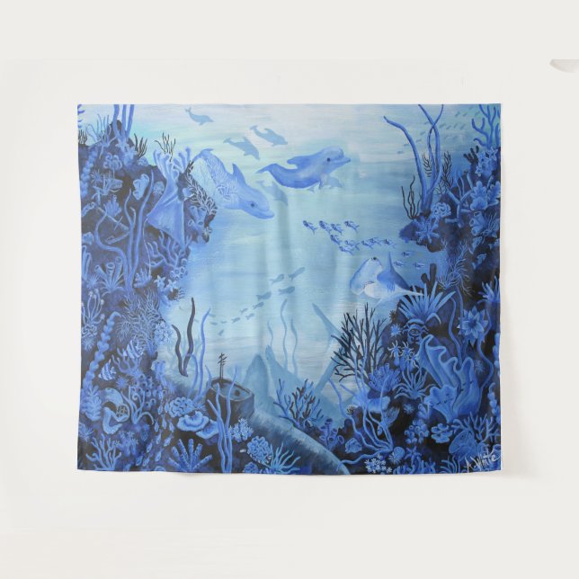 Ocean Floor Wandteppich (Vorderseite (Horizontal))