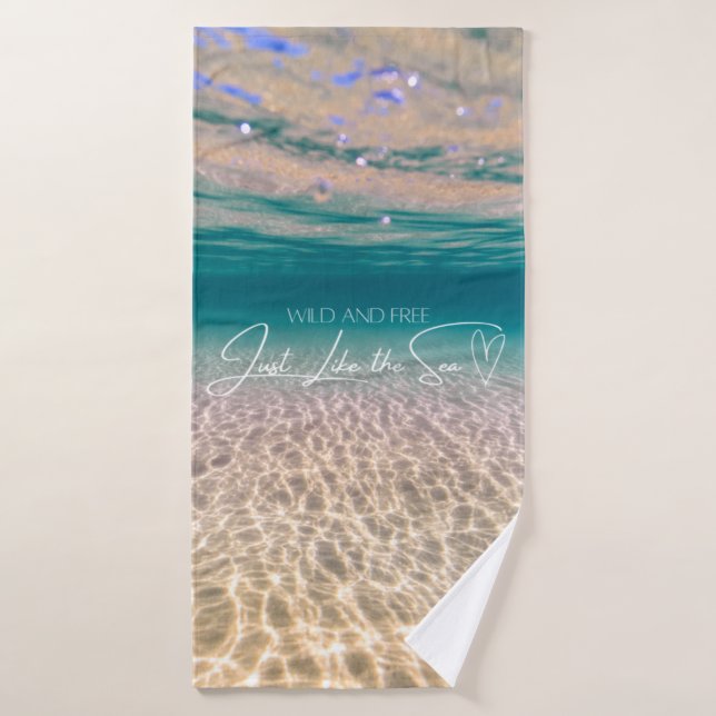 Ocean Floor Wild und kostenloses Summer Bath Set (Badehandtuch)