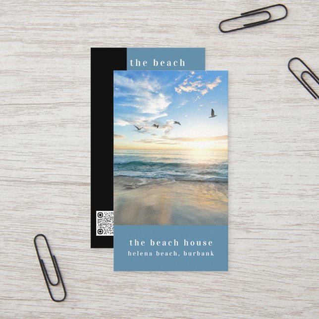 Ocean Foto Beach Guest House Visitenkarte (Vorderseite/Rückseite Beispiel)