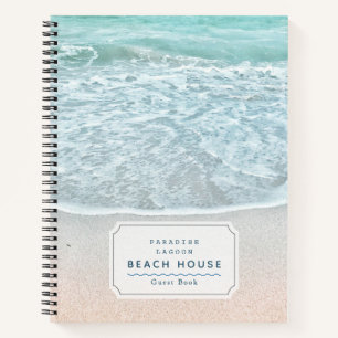 Ocean Foto Beach Vacation Rental Guest Book Notizbuch