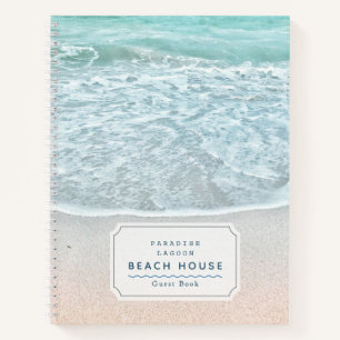 Ocean Foto Beach Vacation Rental Guest Book Notizbuch