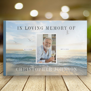 Ocean Foto Funeral Guest Book Gästebuch