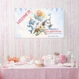 Ocean Friends Birthday Banner