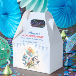 Ocean Friends Birthday Favor Box Geschenkschachtel