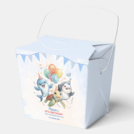 Ocean Friends Birthday Favor Box Geschenkschachtel
