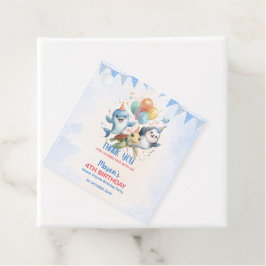 Ocean Friends Birthday Favor Tags Geschenkanhänger