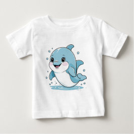 Ocean Friends Collection Cute Sea Creatures Pastel Baby T-shirt
