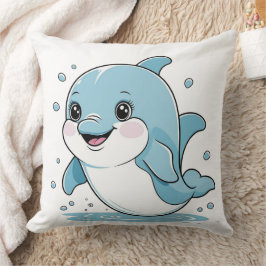 Ocean Friends Cute Sea Creatures Dolphin Kissen