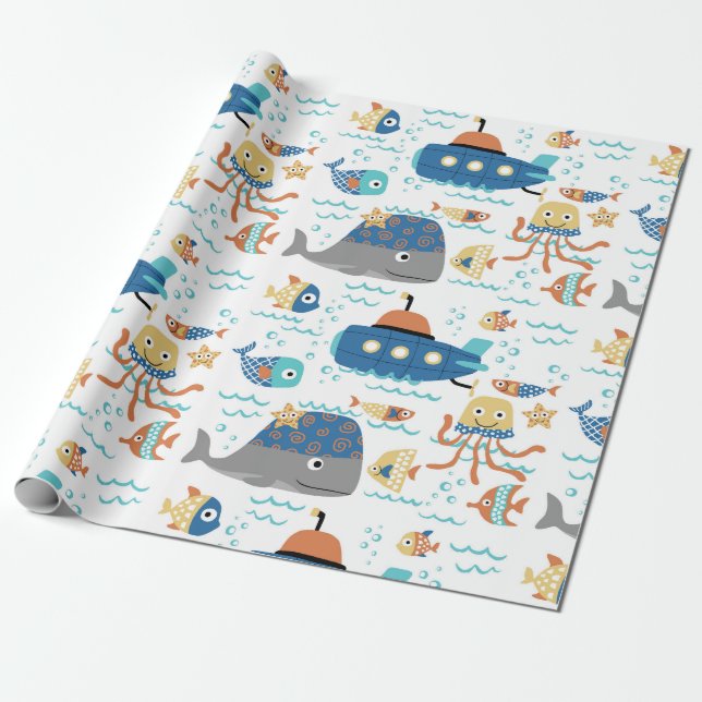 Ocean Friends Geschenkpapier (Ungerollt)