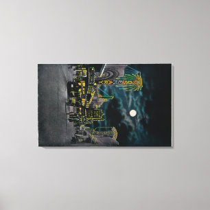 Ocean Front at Night, Ocean Park Leinwanddruck