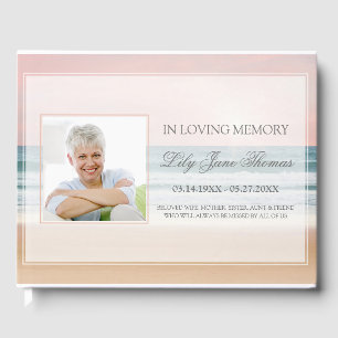 Ocean Funeral Guest Book In Love Memory Gästebuch