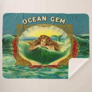 Ocean Gem mermaid Zigarrenlabel Sherpadecke