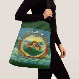 Ocean Gem mermaid Zigarrenlabel Tragetaschen Mit Langen Trägern
