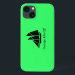 Ocean Glow_Black-on-Green Clipper Ship_personalize iPhone 13 Hülle<br><div class="desc">Zeige ihnen,  wer der große Skipper ist mit unserem Ocean Glow,  maritimen Icons,  Black-on-green Clipper Ship iPad Air Schutzhülle. Um es zu personalisieren,  fügen Sie einfach Ihren Namen in das verfügbare Vorlagenfeld ein,  und Sie sind fertig! Klicken Sie auf "Anpassen",  um weitere Designoptionen zu erhalten.</div>