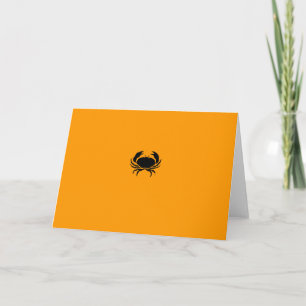 Ocean Glow_Black-on-Orange Crab Karte