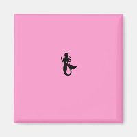 Ocean Glow_Black-on-Pink Meerjungfrau