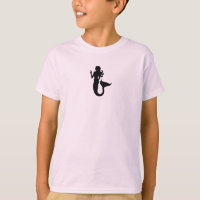 Ocean Glow_Black-on-Pink Meerjungfrau