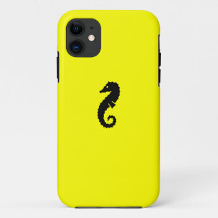 Ocean Glow_Black-on-Yellow-Seepferd Case-Mate iPhone Hülle