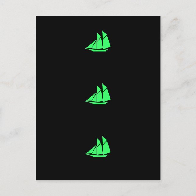 Ocean Glow_Green Clipper Postkarte (Vorderseite)