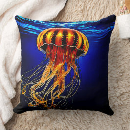 Ocean Glow Jelly Design Kissen