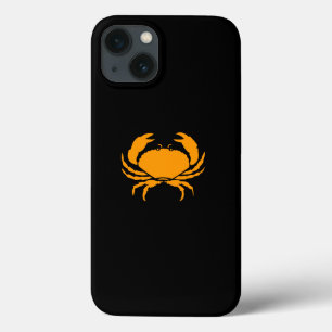 Ocean Glow_Orange auf schwarzem Krab Case-Mate iPhone Hülle