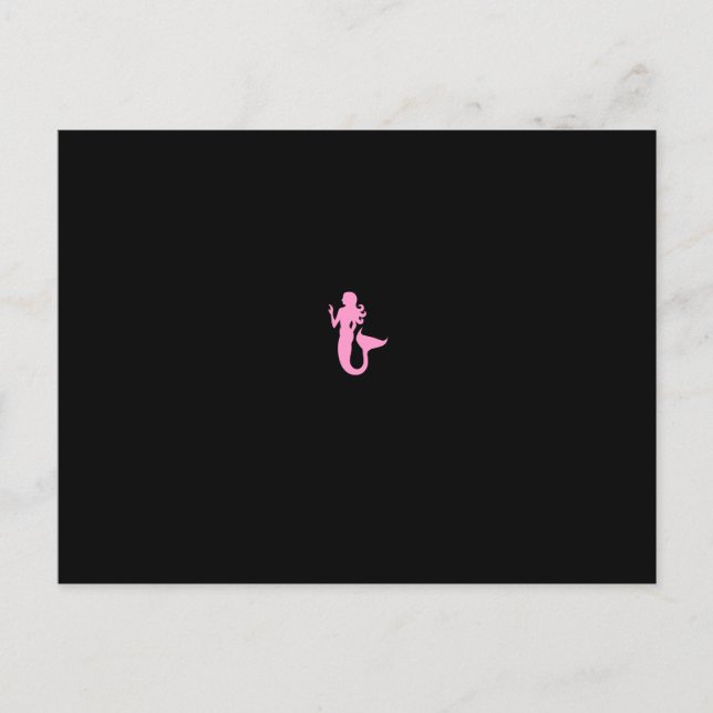 Ocean Glow_Pink Mermaid Postkarte (Vorderseite)
