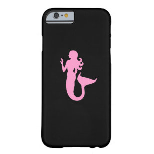 Ocean Glow_Pink-on-Black Mermaid Barely There iPhone 6 Hülle