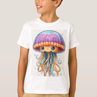 "Ocean Glow: Quallen T - Shirt Art"