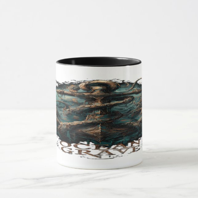 Ocean Grave Kraken Anchor Dark Fantasy Tasse (Zentrum)