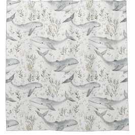 Ocean Gray Whales Duschvorhang