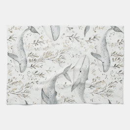 Ocean Gray Whales Geschirrtuch