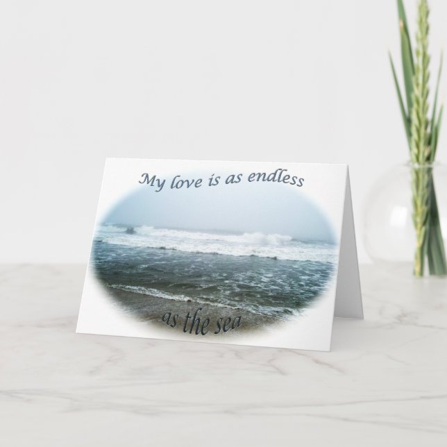 Ocean I Liebe You Card Karte (Vorderseite)