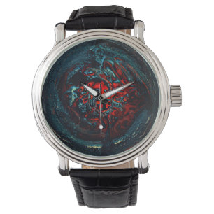 Ocean Inferno Rotes Glow Armbanduhr