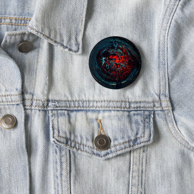Ocean Inferno Rotes Glow Button (Beispiel)