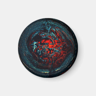 Ocean Inferno Rotes Glow Magnet