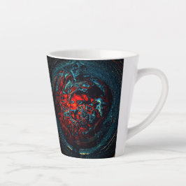 Ocean Inferno Rotes Glow Milchtasse