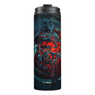 Ocean Inferno Rotes Glow Thermosbecher