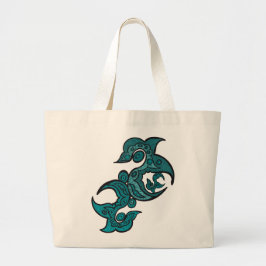 Ocean-Inspired Shoulder Bag Jumbo Stoffbeutel
