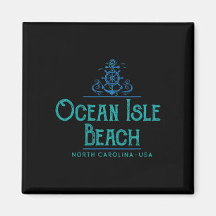 Ocean Isle Beach North Carolina Nautisches Design Magnet