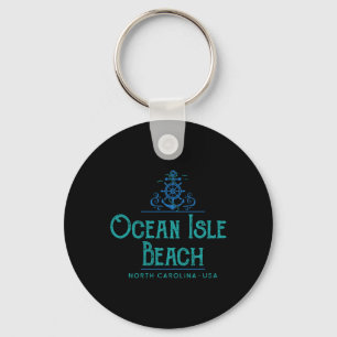 Ocean Isle Beach North Carolina Nautisches Design Schlüsselanhänger