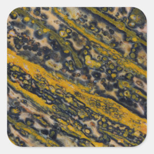 Ocean Jasper Quadratischer Aufkleber
