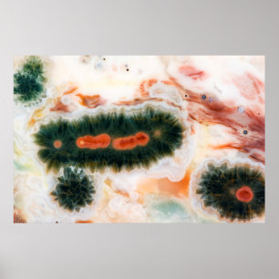 Ocean Jasper Stone gefunden in Madagaskar Poster