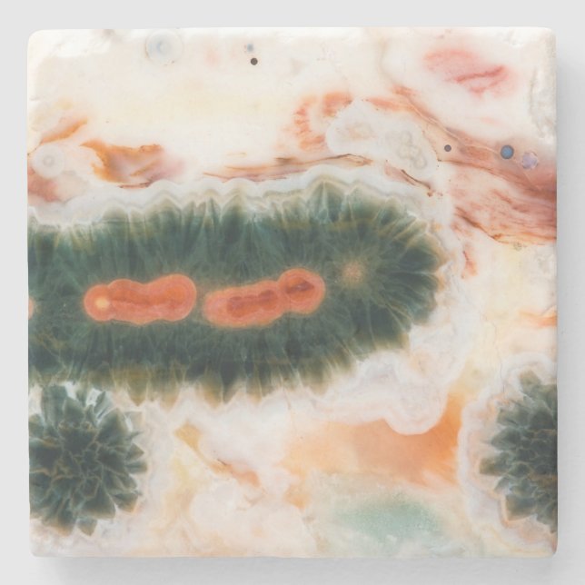 Ocean Jasper Stone gefunden in Madagaskar Steinuntersetzer (Vorderseite)